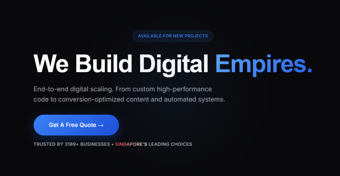 Hiok Digital Agency Landing Page