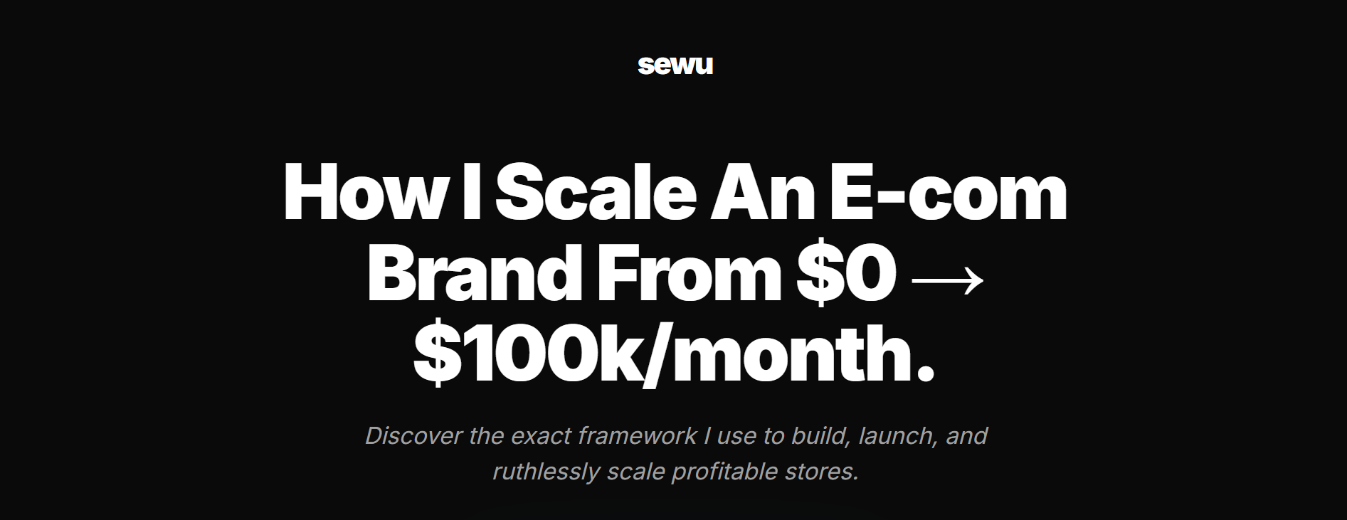 Arthur Sewu Full Stack Marketer Landing Page