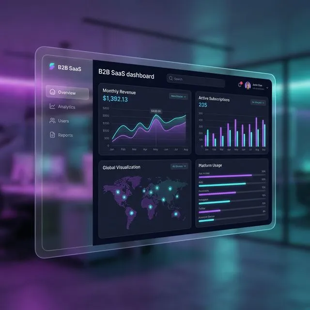 B2B Subscription Software Analytics Dashboard UI